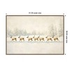 Amanti Art 41"x28" Winter Wonderland Reindeer Melloi Framed Canvas Wall Art - 4 of 4