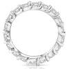 Pompeii3 2 Ct Lab Created Moissanite Eternity Ring Womens Wedding Band 14k White Gold - 2 of 4