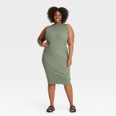 Women's Midi Pullover Bodycon Dress - Ava & Viv™