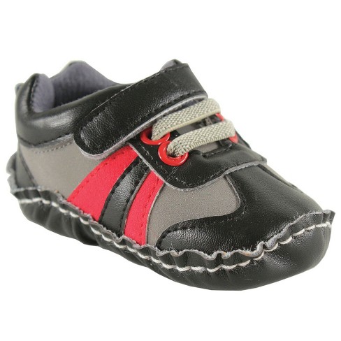 Luvable Friends Baby Boy Crib Shoes Black Explorer 12 18 Months Target