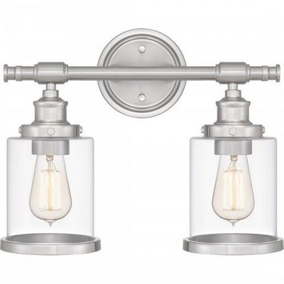 Quoizel Lighting Dixie 2 - Light Vanity in  Brushed Nickel