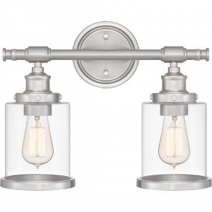 Quoizel Lighting Dixie 2 - Light Vanity in  Brushed Nickel - 1 of 3