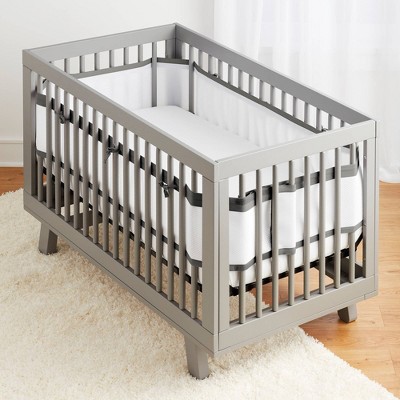 Breathablebaby Breathable Mesh 2-in-1 Mini Crib - Gray : Target