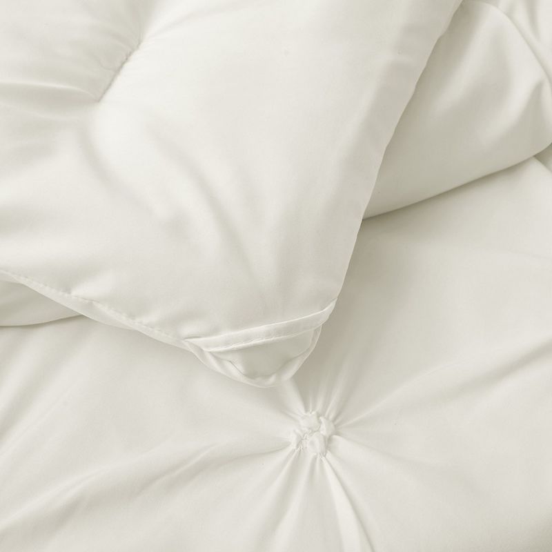 Peace Nest Pintuck Comforter Set, Bedding Set for All Season, Comforter and Pillowcases Set, Cream, 4 of 7