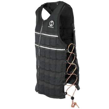 Hyperwear Hyper Vest ELITE Thin Adjustable Weighted Vest with Zipper 20lbs - XXL