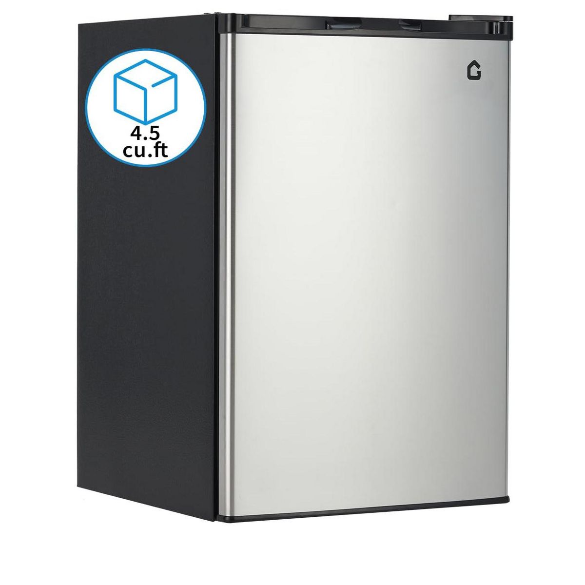 Mini Fridge 4.5 Cu.Ft with Freezer, Compact Refrigerator with Reversible Door and Adjustable Temperature, Small Fridge for Bedroom Office Dorm