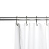 Carnation Home Fashions 6 Gauge Peva Standard-Sized Shower Liner with Metal Grommets, 72" x 72", White - 2 of 4