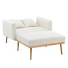 62.2'' Teddy Upholstered Chaise Lounge Chair with Adjustable Backrest, Armrest, Soft Cushions and Removable Cover for Living Room - 3 of 4