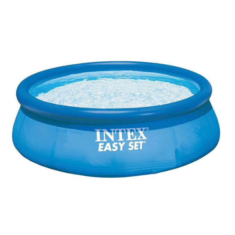 Intex Easy Set Pool, Pump & Filter and Intex Above Ground Rope Tie Pool Cover, 2 of 7