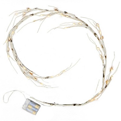 The Lakeside Collection Woodland Winter Decor Accents - Lighted Birch Garland