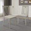 CasePiece Wooden Dining Chair With Warm Grey Cover (Set of 2) - 2 of 4