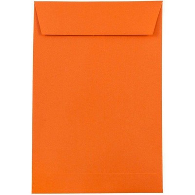 JAM Paper 50pk 6 x 9 Open End Catalog Recycled Envelopes - Orange