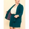 Women's Curvy Welt Pocket Blazer - SKIES ARE BLUE - 2 of 4