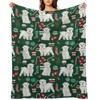 DSANE Maltese Dog Christmas Christmas Throw Blanket Soft Fleece Christmas Blanket Cozy Flannel Throw for Couch Bed - 2 of 4