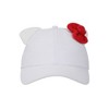 Hello Kitty 3D Bow & Ears Women’s White Traditional Adjustable Hat - 2 of 4