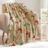 Christmas Themed Photo Print Blanket, Made of Polyester, Throw for Sofa, Bed, Travel, Outdoor Use, Christmas Gifts - 3 of 4