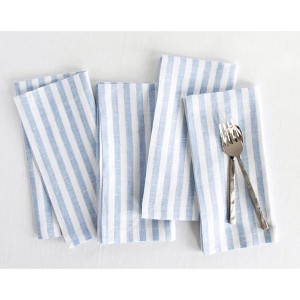 Solino Home Stripe Linen Dinner Napkins | Amalfi Stripe - 1 of 4
