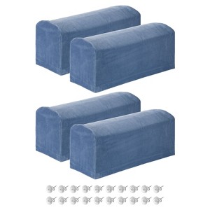 Unique Bargains Non Slip Scratch Resistant Soft Armchair Slipcovers with Twist Pins - 1 of 4