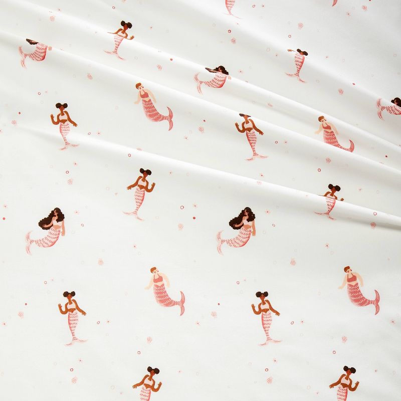 Mermaid Cotton Kids' Sheet Set - Pillowfort™, 4 of 7