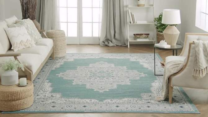 Nourison Passion Center Medallion Bohemian Indoor Rug, 6 of 13, play video