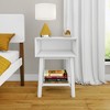 Max & Lily Nightstand with Cubby Shelf, Solid Wood Bedside Table, Side Table for Bedroom - 2 of 4