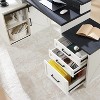 SinCiDo L-Shaped 67" Desk,Farmhouse Computer Desk w/ Charging Station & Filing Cabinets A4/ Letter /F4/ Law,Double-Layer Storage Cabinet,Writing Desk - 2 of 4