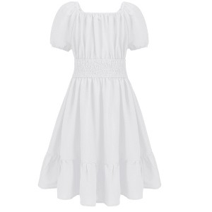 november beach wedding guest dress Michelle White Offtheshoulder Short Beach Dress