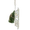 Northlight 9" Tree on White Wood Sled Christmas Ornament - 4 of 4