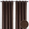 Chanasya 2pk Solid Velvet Room Darkening Grommet Window Curtain Panels - Set of 2 - 3 of 4