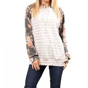 Women's Stripe Hoodie - HEIMISH USA - 1 of 3