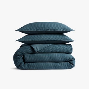 Honeycomb Cotton Duvet Cover & Sham Set - Parachute for Target - 1 of 4