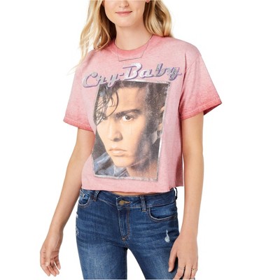 True Vintage Womens Cry-Baby Graphic T-Shirt, Pink, X-Small