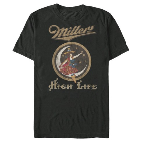 Men's Miller High Life Vintage Lady Logo T-shirt : Target