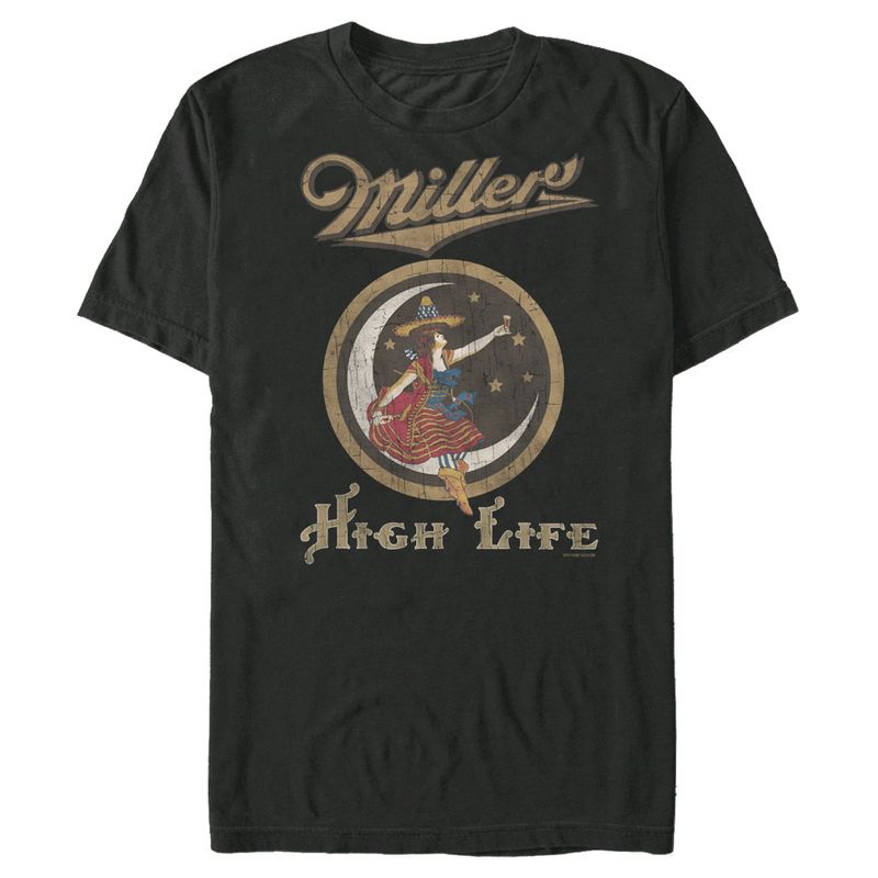 Men's Miller High Life Vintage Lady Logo T-Shirt, 1 of 5