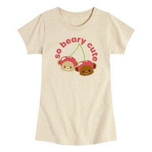 Girls' - Instant Message - So Beary Cute -Toddler Girls Short Sleeve T-Shirt Short Sleeve Graphic T-Shirt - 1 of 3