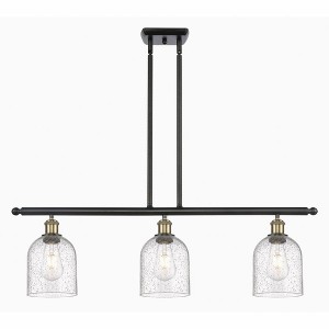 Bella - 3 Light Stem Hung Island In Industrial Style-10 Inches Tall and 36 Inches Wide - 1 of 1