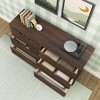 Max & Lily 6 Drawer Dresser, Storage Drawers Farmhouse Solid Wood Bedroom Dressers - 3 of 4