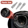 Unique Bargains Headlight Mounting Bracket Set with Metal Ring for Jeep Wrangler JK 07-17 Black 7" 1 Pair - 4 of 4