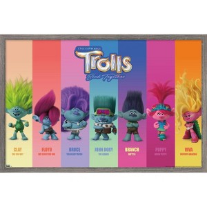 Trends International Trolls: Band Together - Perfect Harmony Framed Wall Poster Prints - 1 of 4