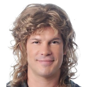 Costume Culture by Franco LLC Hipster Mullet MIxed Mixed Blonde Costume Wig - 1 of 4