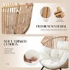 Celebalcony Wicker Egg Chair - Rattan Patio Chair with Cushion, Indoor-Outdoor Lounge Egg Basket Seat for Living Room,Bedroom,Patio,Backyard - 4 of 4