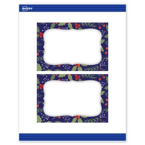 Avery Postcards, 4" x 6", Silver-Navy, Matte, 20ct - 1 of 4