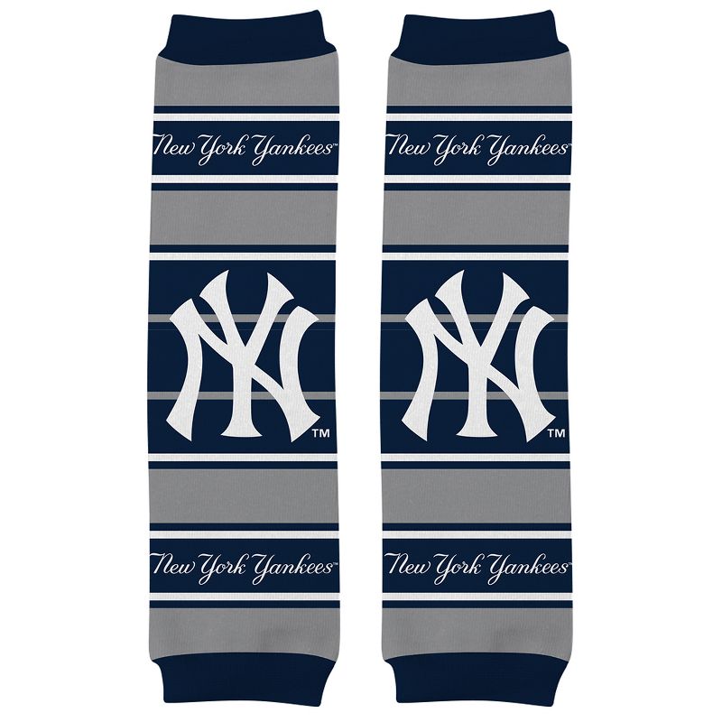 Baby Fanatic Officially Licensed Toddler & Baby Unisex Crawler Leg Warmers - MLB New York Yankees, 3 of 7