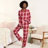 Lands' End Women's Flannel 2 Piece Pajama Set - Long Sleeve Shirt and Pants - 4 of 4