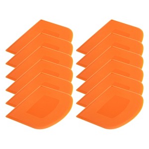 Unique Bargains Kitchen Flexible Plastic Baking Cake Scraper Dough Cutter 4.65x3.7 Inch - 1 of 4