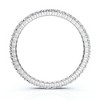 Pompeii3 3/4ct Genuine Engagement Wedding Ring 14K White Gold Stackable Band - 4 of 4