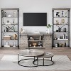 6 Tier Bookshelf Industrial Bookcase Wood Tall Standing Bookshelves Wood Vintage Display Rack Rustic Bookshelf - 3 of 4
