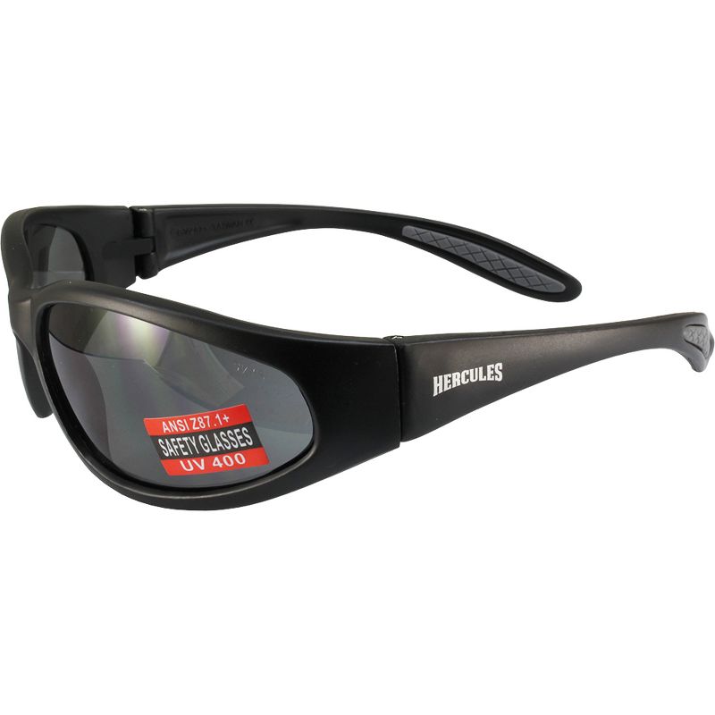 Global Vision Eyewear Hercules Safety Motorcycle Glasses with Smoke Lenses, 1 of 5