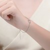 Guili Sparkling White Gold-Plated Heart Bracelet for Kids & Teens – Adjustable Fit with Dazzling Cubic Zirconia Charm - 3 of 3