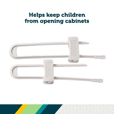 Safety 1st Double Door Baby-Proofing Cabinet Lock - 2pk - White